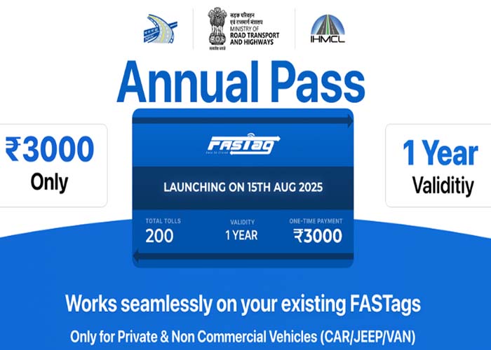 FASTag Annual Pass Activation via Rajmargyatra App and NHAI Website