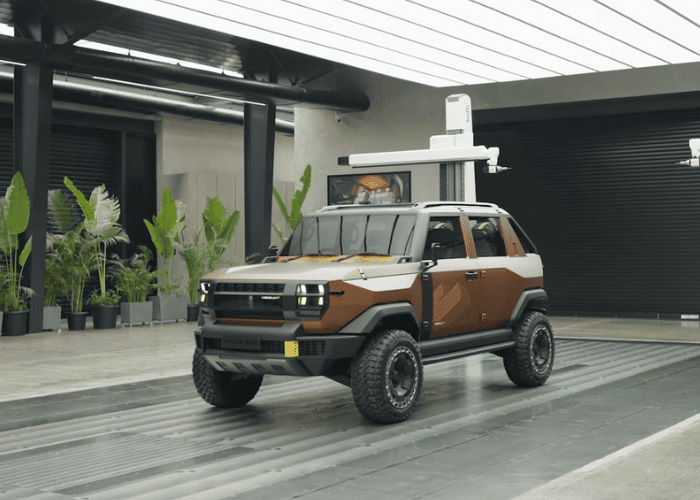 Mahindra's NU_IQ Vision SXT front view