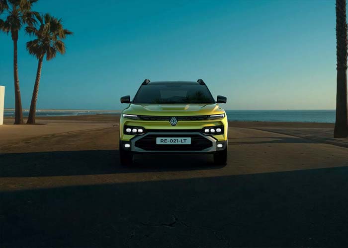2025 Renault Kiger Facelift front design with new grille and LED headlights