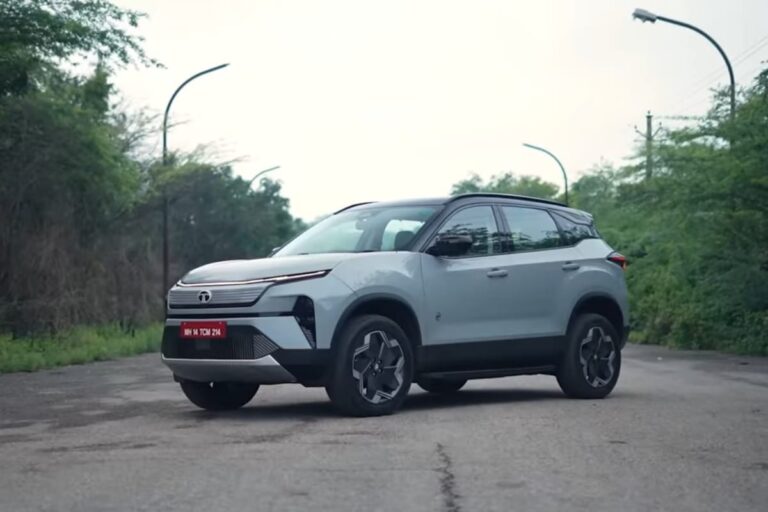 Tata Harrier EV 2025 electric SUV front view showcasing design, price, and features in India