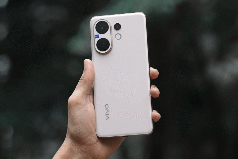 Vivo V60 5G smartphone showing front display and rear camera setup