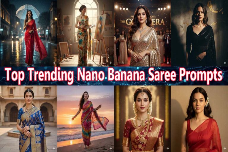 Top Trending Nano Banana Saree Prompts