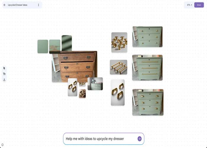 Organizing ideas with Pinterest boards and sections