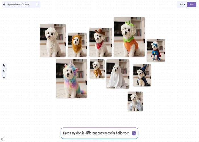 AI-generated visuals on Mixboard platform