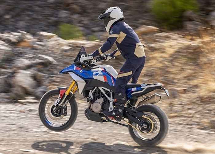 BMW F 450 GS off-road riding showcasing GS capability