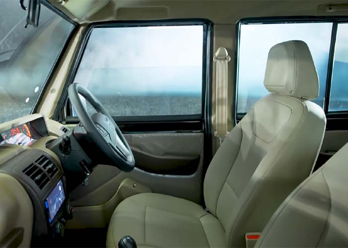 Mahindra Bolero Neo N11 interior in Lunar Grey theme with leatherette seats