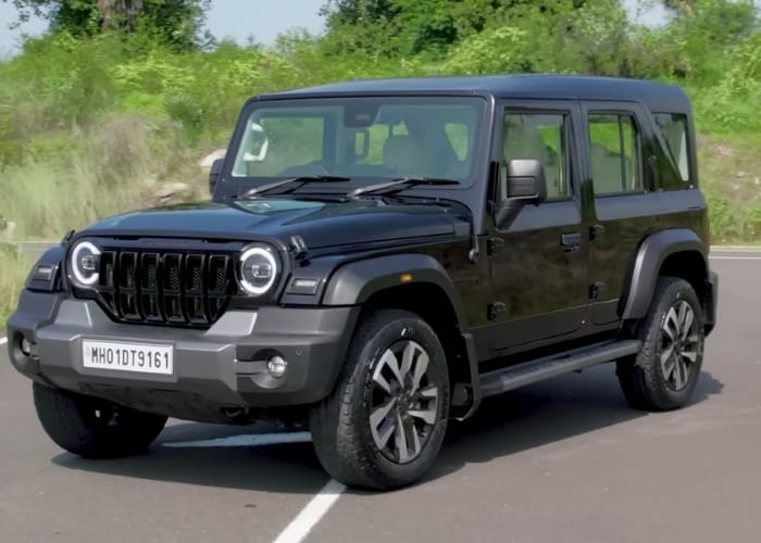 Mahindra Thar 2025 new front grille design and styling