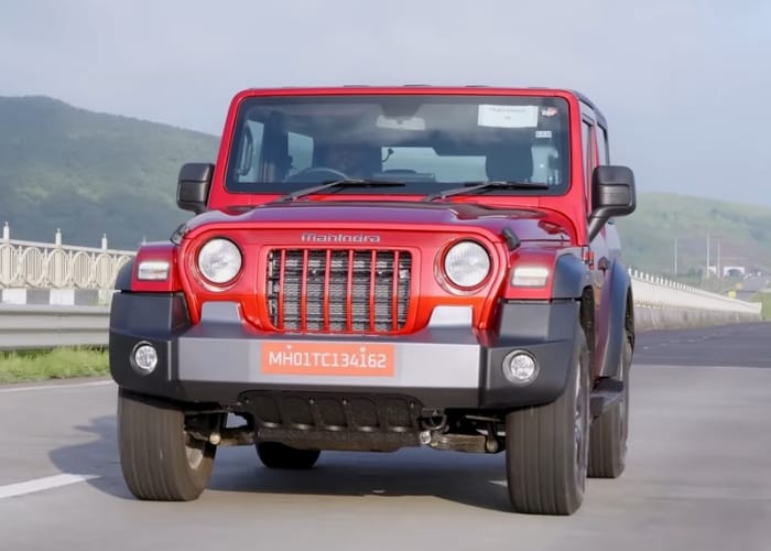Mahindra Thar 2025 diesel engine performance view