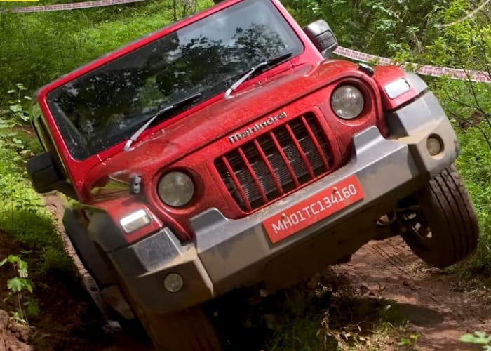 Mahindra Thar 2025 LED headlamps with DRLs