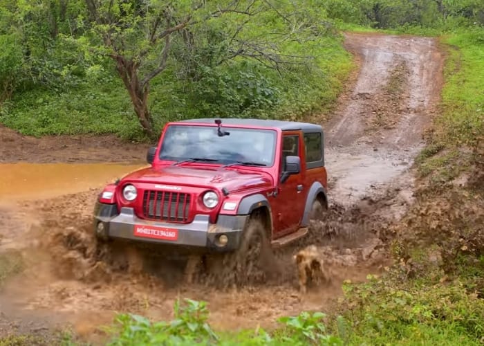 Mahindra Thar 2025 rear view with updated tail lights