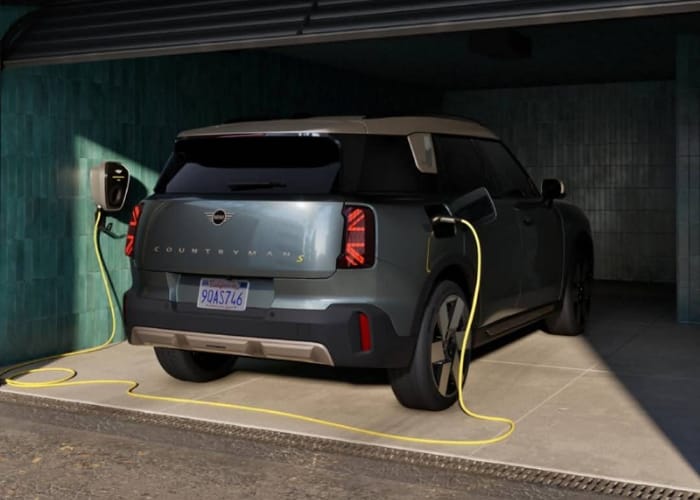 All-Electric Mini Countryman interior touchscreen display