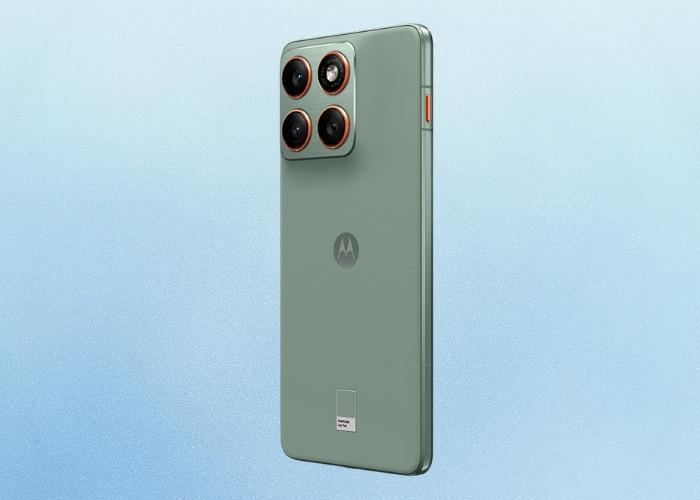 Moto Edge 70 ultra-thin 6mm smartphone side view showing sleek metal frame and lightweight body