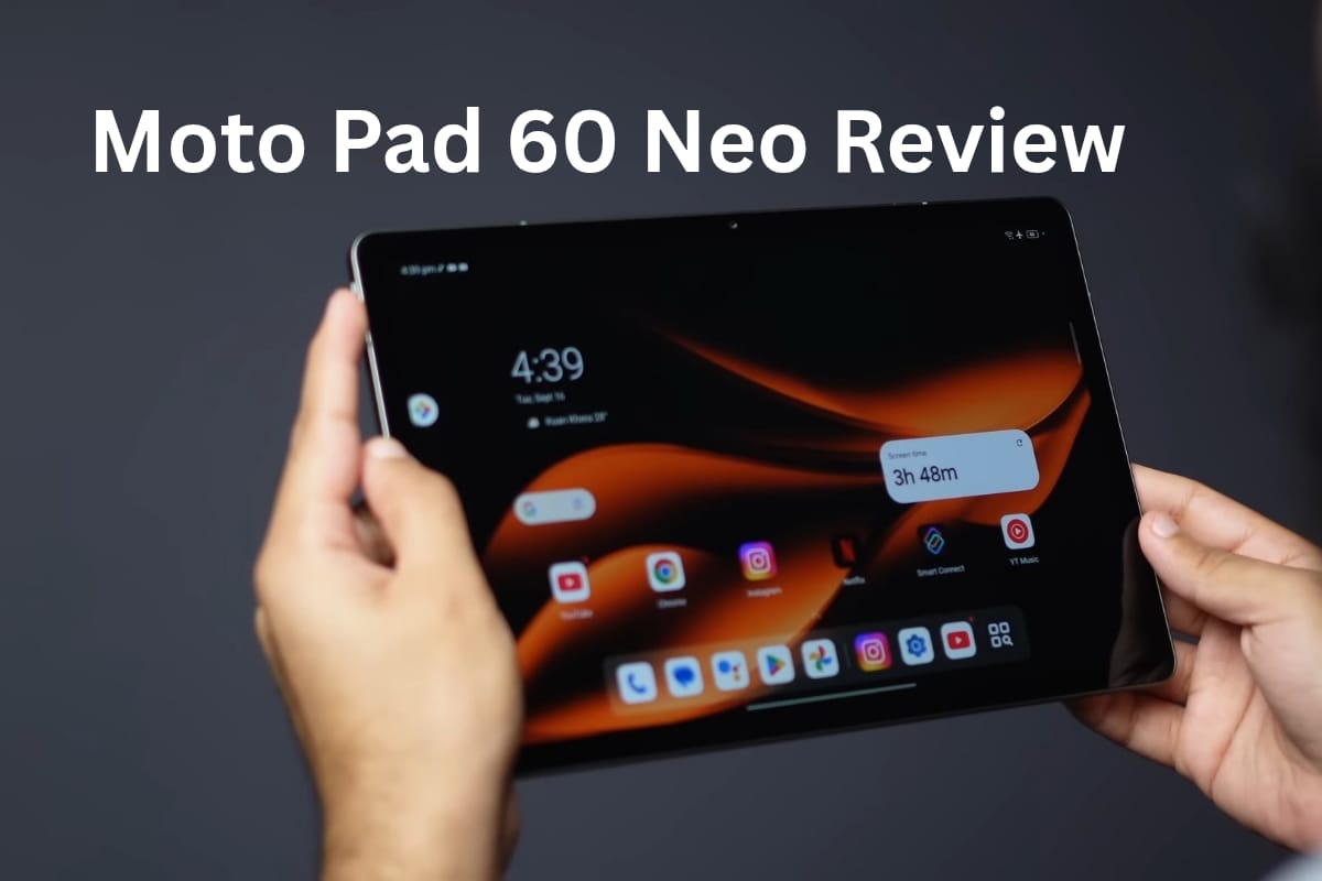 Moto Pad 60 Neo in Pantone Bronze Green color with stylus – Motorola’s latest 5G tablet