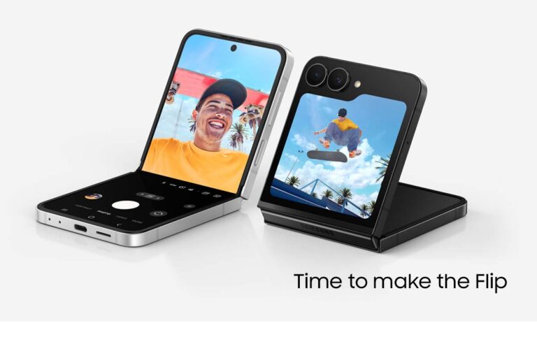 Samsung Galaxy Z Flip 7 5G in Jet Black, Coral Red, and Blue Shadow on Flipkart Big Bang Diwali Sale 2025 with exclusive price offer