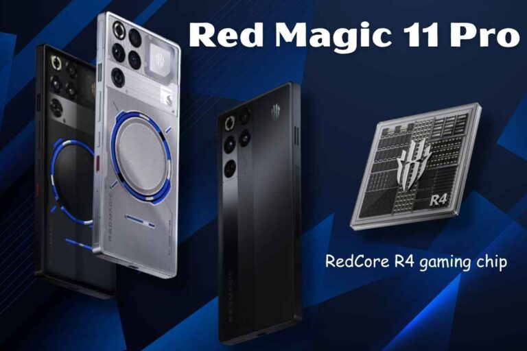 Red Magic 11 Pro global version featuring Snapdragon Elite Gen 5, RGB cooling fan, and 144Hz AMOLED display.