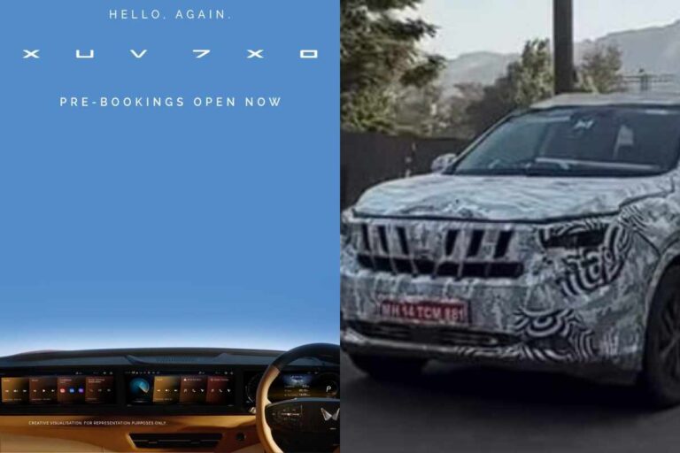 Mahindra XUV 7XO AX9L interior with triple screen dashboard