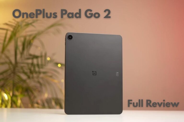 OnePlus Pad Go 2 tablet showing 12.1 inch 2.8K display with discount and free stylus offer