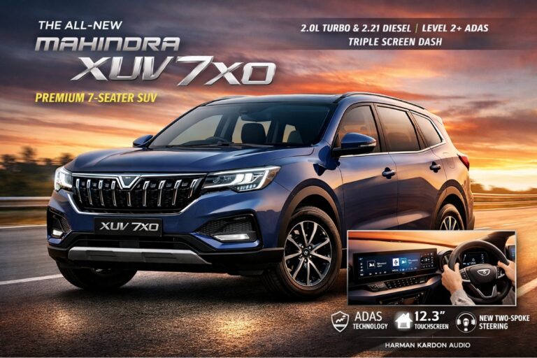 Mahindra XUV 7XO launch in India showcasing new design and premium interior
