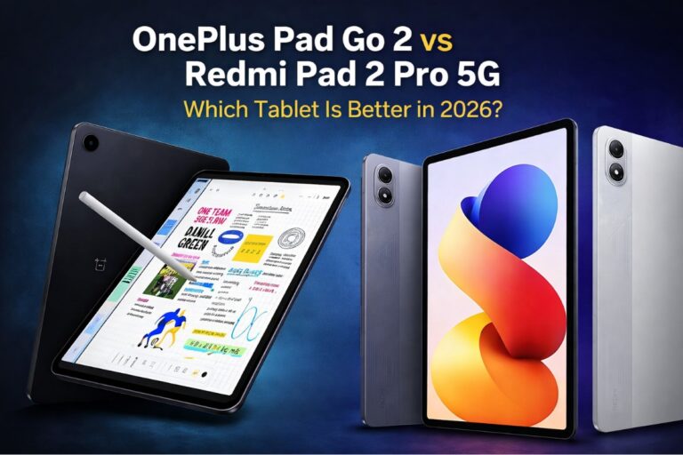 OnePlus Pad Go 2 vs Redmi Pad 2 Pro 5G tablet comparison 2026